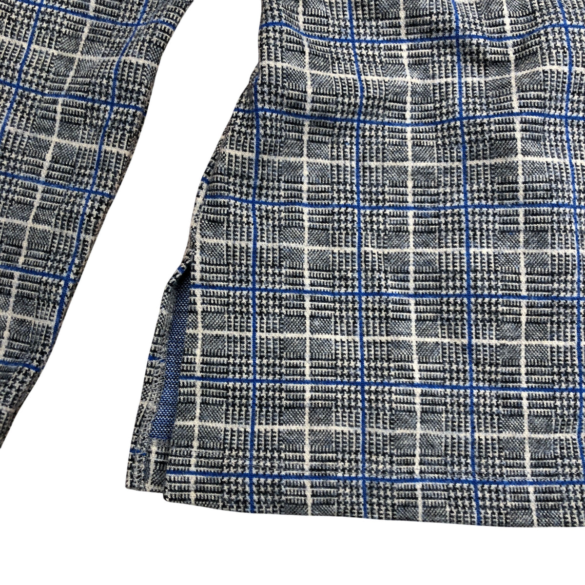 River Island Heritage Grey Plaid High Neck Top