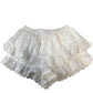 River Island White Frill Skort Women's Ruffled Lace Embroidery Design UK14