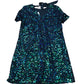 Sequined Dress UK Size 8 Women's Short Sleeve Sequin Party Dress