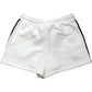 River Island Women's White Sports Shorts Size L With Drawstring and Side Detail