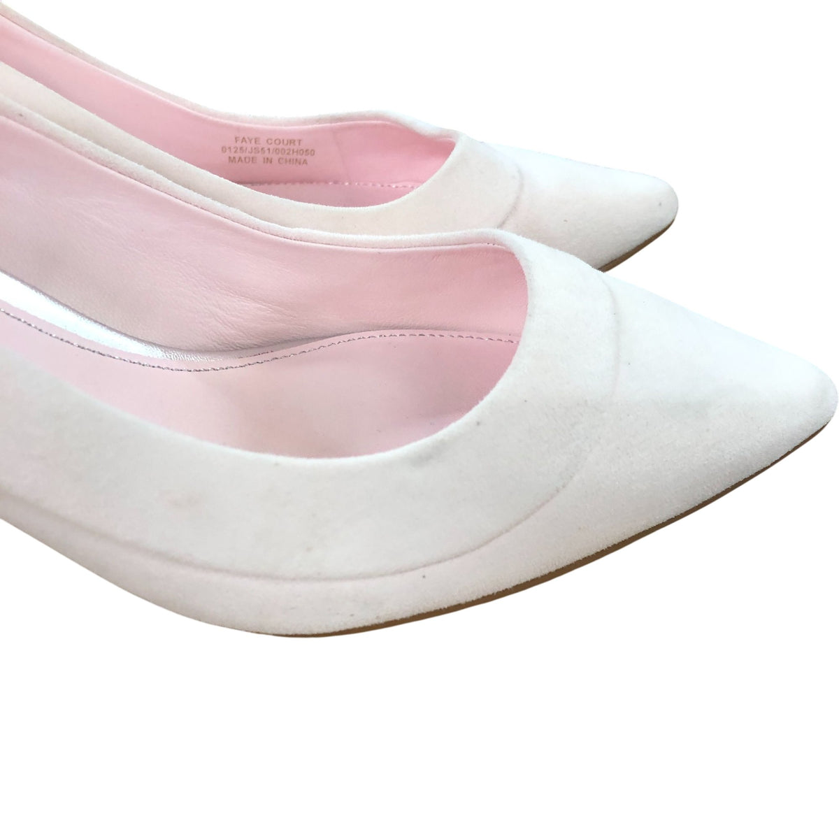 Faye Court Heels Women's Pink Fine Suede Pointed Toe Size 6