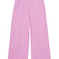 Pink Raine Wide-Leg Trousers With Linen Size 6 Long