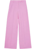 Pink Raine Wide-Leg Trousers With Linen Size 6 Long