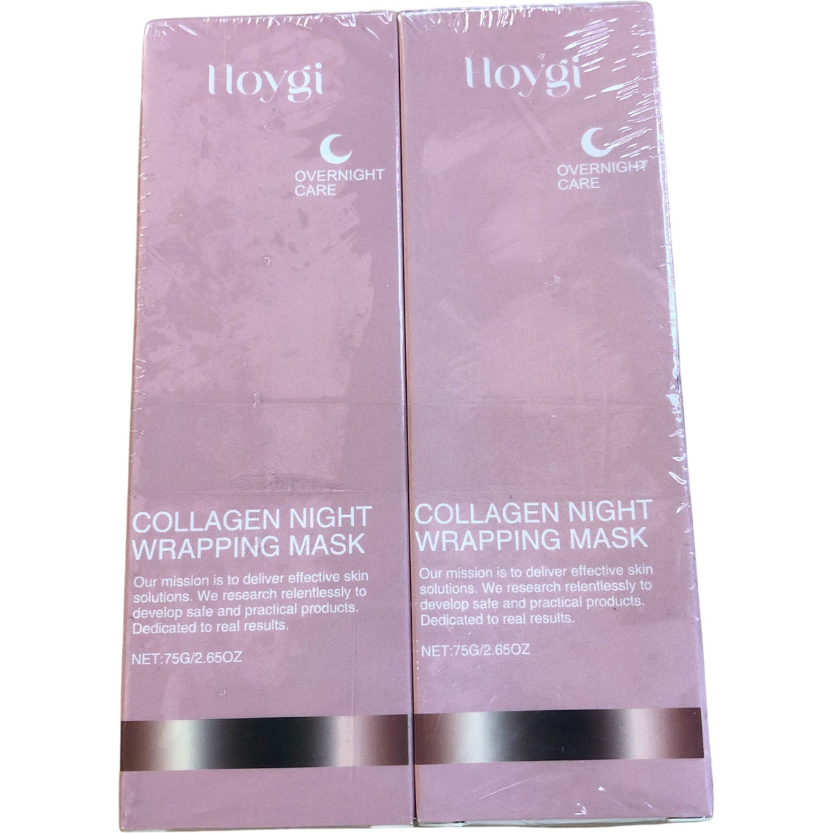 Hoygi Collagen Night Wrapping Mask Overnight Skin Care 75g Pack of 2