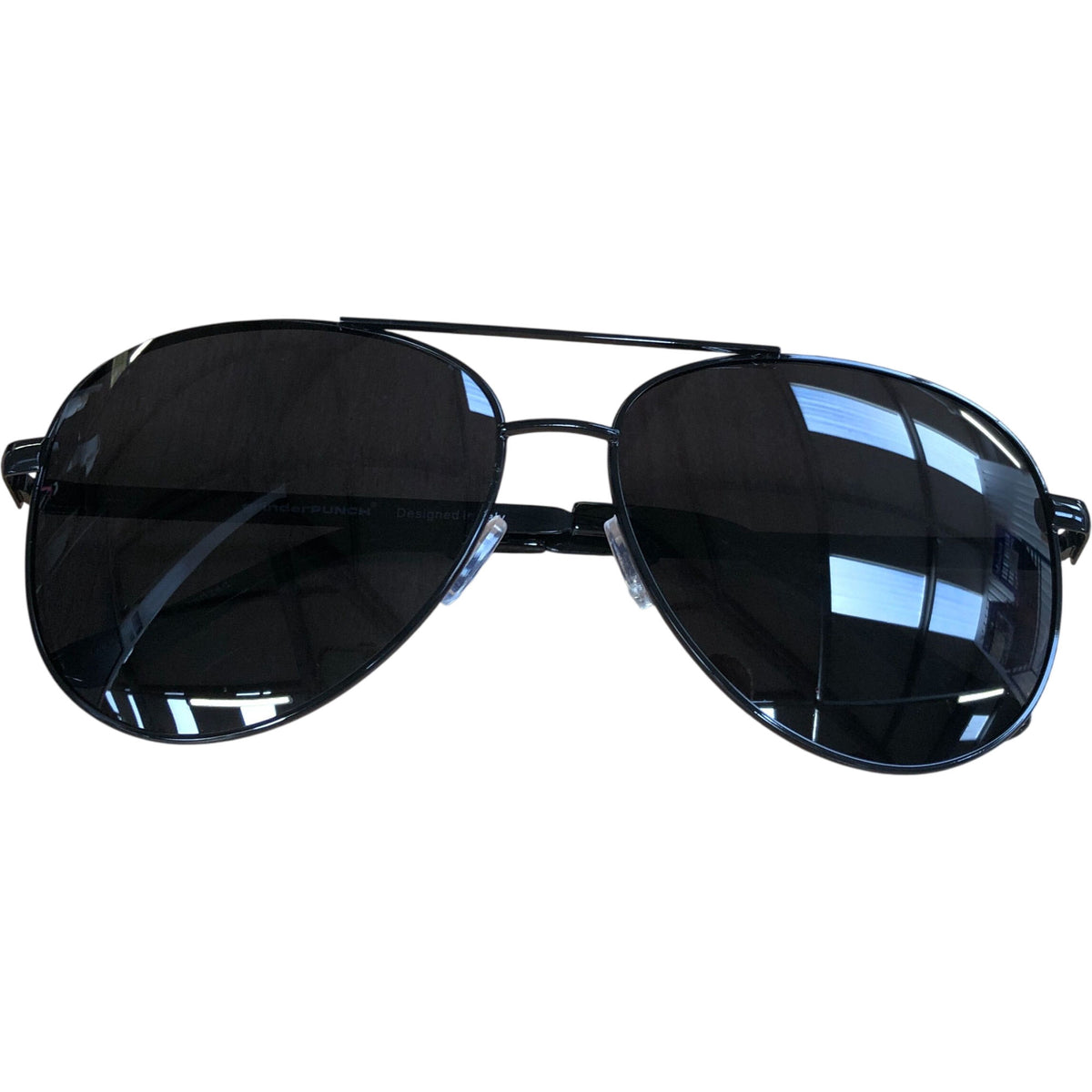 grinderPUNCH Polarised Sunglasses Black Oversized 148mm