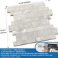 Mofit 3D Brick Self Adhesive Wall Tiles (10sheets,Cement Grey)