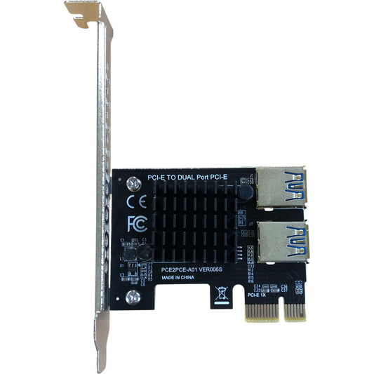 Oule PCE2PCE A01 PCI-E 1 To 2 PCI-E Express 16X Slots Riser Card