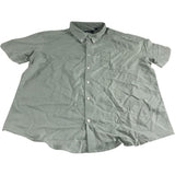 Ben Sherman Pale Khaki Short Sleeve Oxford Shirt XXL Men's 100% Cotton Casual