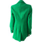 Women's Green Double Breasted Blazer Jacket Size 18 Tailored Style