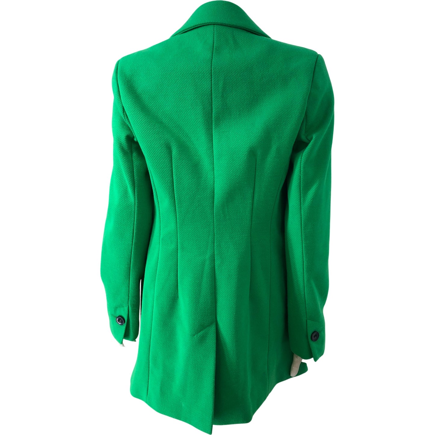 Women's Green Double Breasted Blazer Jacket Size 18 Tailored Style