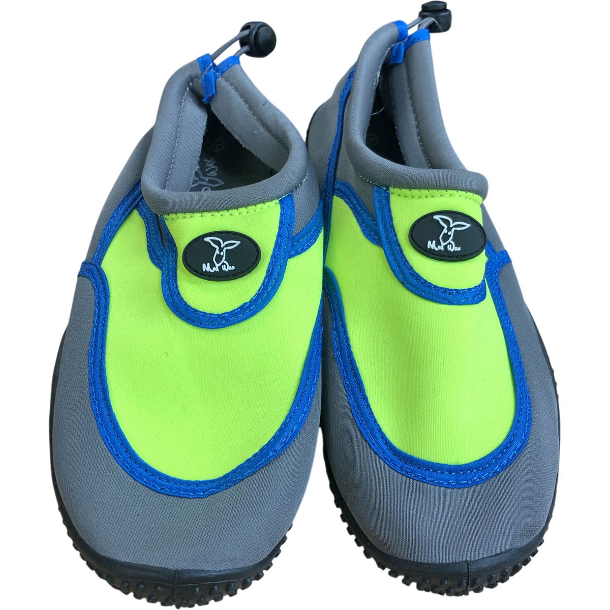 Mad Wax Aqua Shoes Unisex Grey Yellow Quick Dry Beach Wear Size 7
