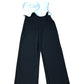 River Island Jumpsuit Black & White Flower Detail
