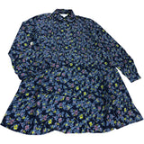 Georgie Shirt Tunic UK8R Women's Floral Print Navy Multi