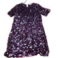 Sequin Dress UK10 Women's Short Sleeve Burgundy Party Dress