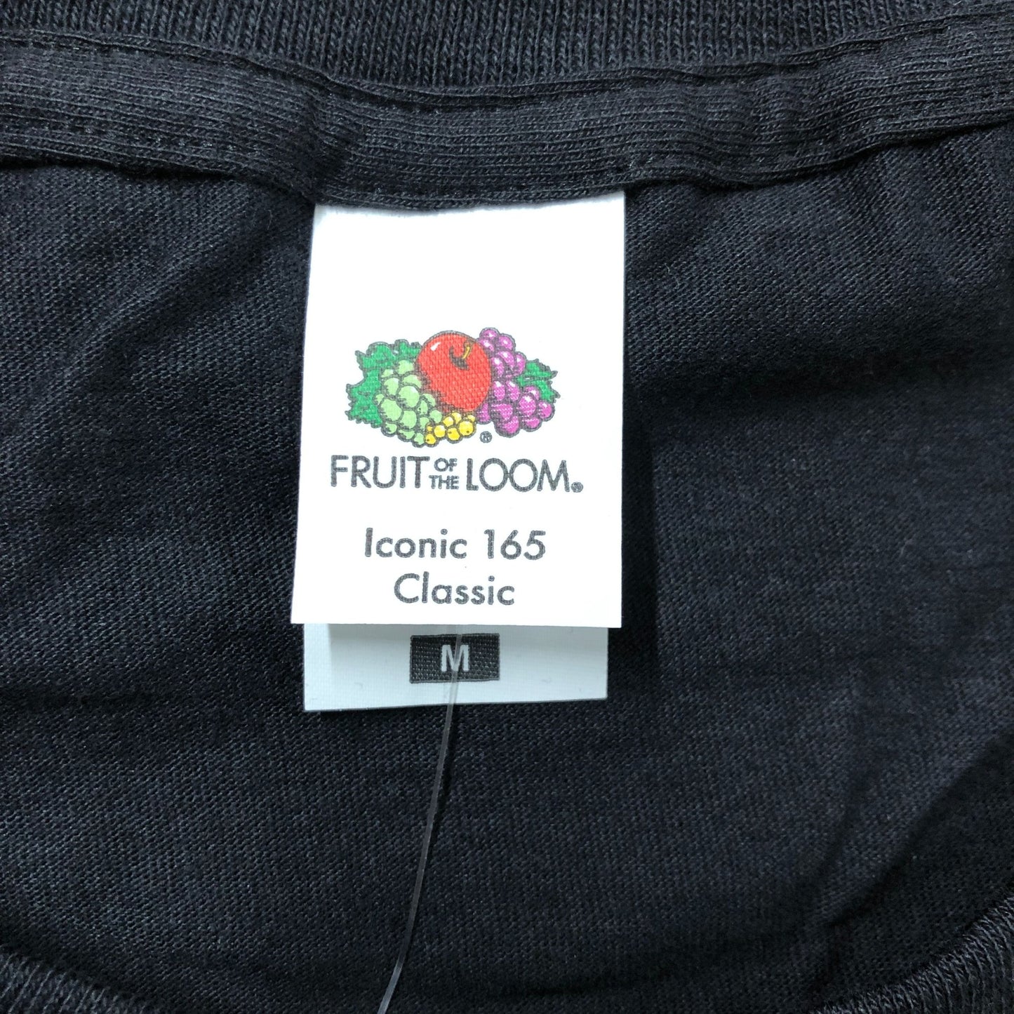 Fruit Of The Loom Iconic 165 Classic T-Shirt Black M Men's Cotton Casual Wear