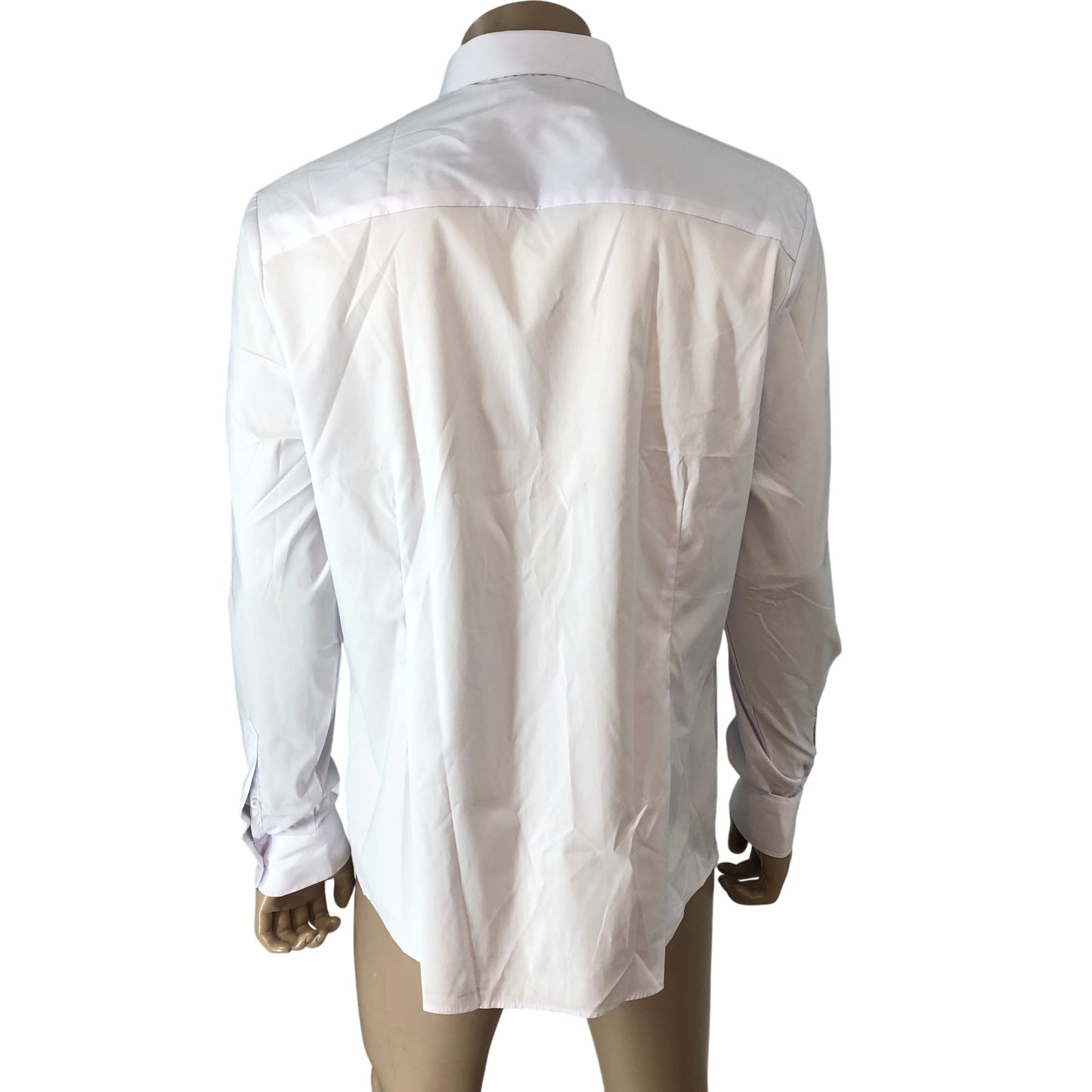 RIVER ISLAND Men's Casual Long Sleeve Shirt Size L Plain Light Purple