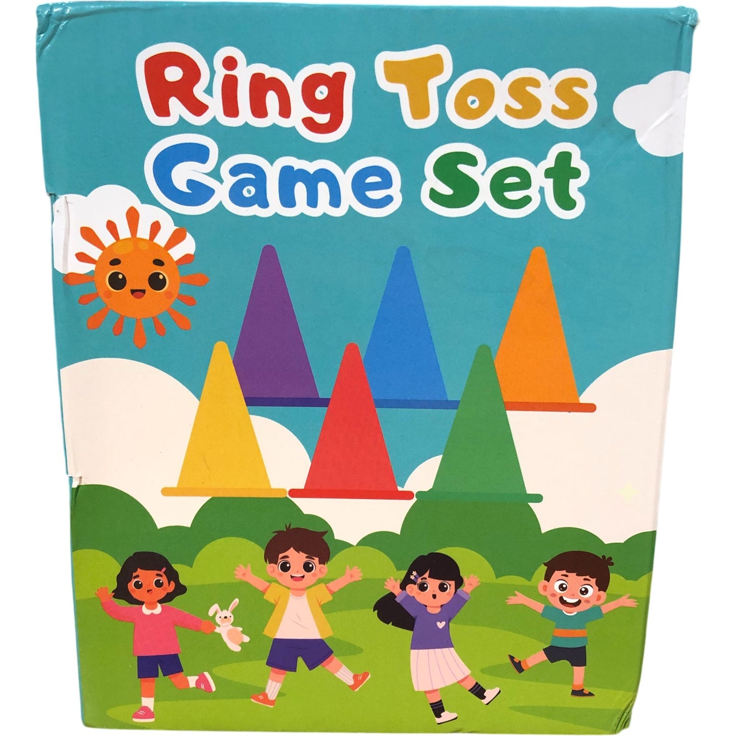 Garden Outdoor Games Play Ring & Bean Bag Toss Egg & Spoon Race