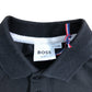 BOSS Slim Fit Polo Shirt Black Boys Short Sleeve Green Stripe 5 Years