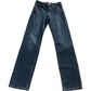 Straight Jeans Dark Wash Denim Trousers Classic Fit Size 6