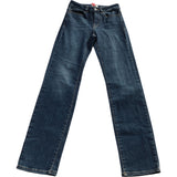 Straight Jeans Dark Wash Denim Trousers Classic Fit Size 6