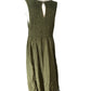 River Island Khaki Summer Satin Dress UK14 Women's Casual Relaxed Fit Green