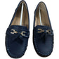 Meckiss Loafers Women Comfy Flats Size UK 7.5 Navy Blue Leather Upper
