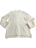 River Island Cream Sweater Women's High Neck Ribbed Pullover Size Medium
