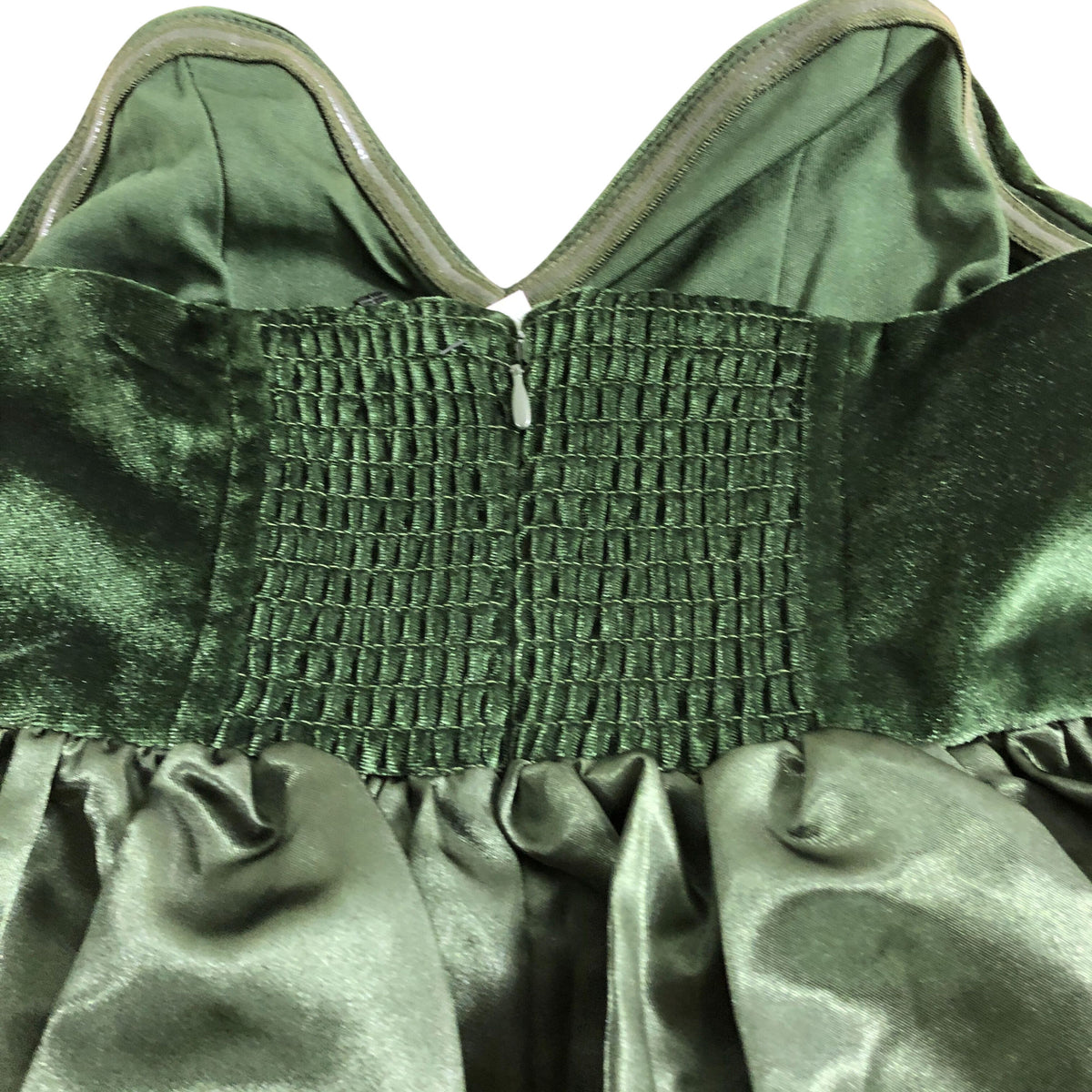 River Island Small Green Velvet Corset Top Women's