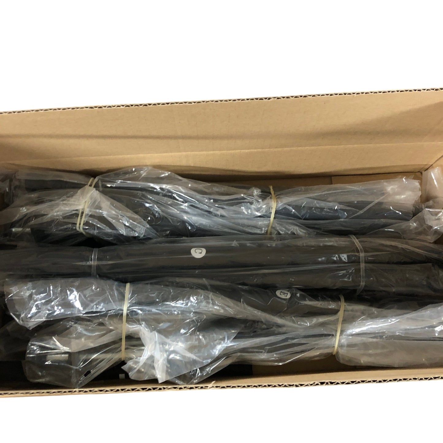 GOKOMAX Decorative Black Hanging Rod For Table 250cm Multi Purpose Banner Rod