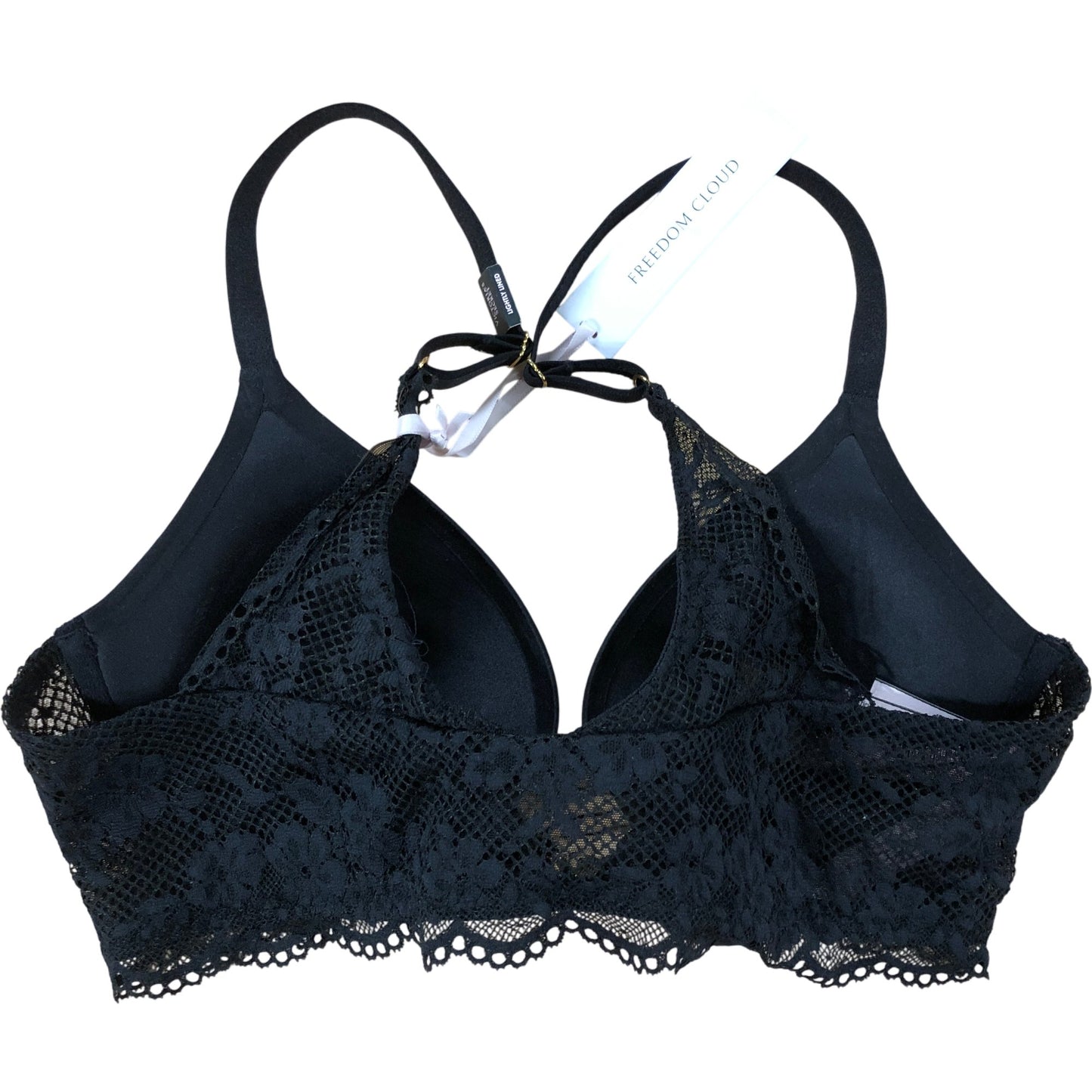 VICTORIA'S SECRET Freedom Cloud Bra 34B Women's Lightly Lined Black Lace