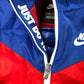 NIKE Kids Red Blue Jacket M 5-6 Years Lightweight Packable Hooded