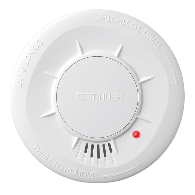 Liorque KD-129D Photoelectric Smoke Detector 10 Year Battery Life 2 Pack