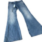 River Island Flared Jeans Women's Light Wash Denim UK12