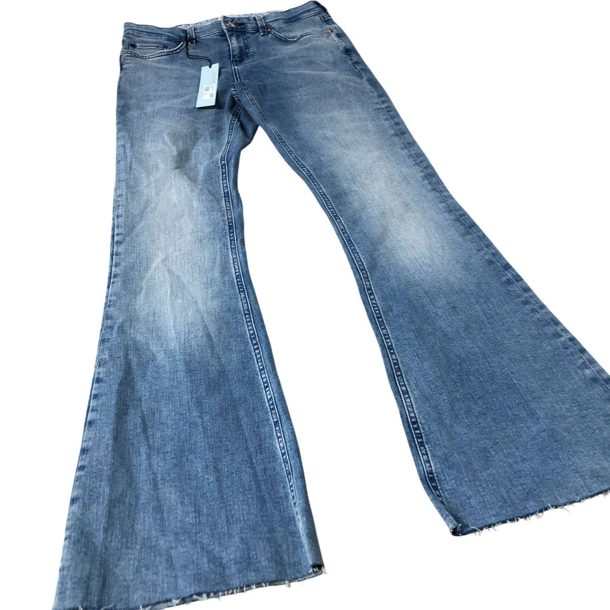 River Island Flared Jeans Women's Light Wash Denim UK12