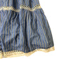 Blue Tiered Striped Summer Dress Size 16