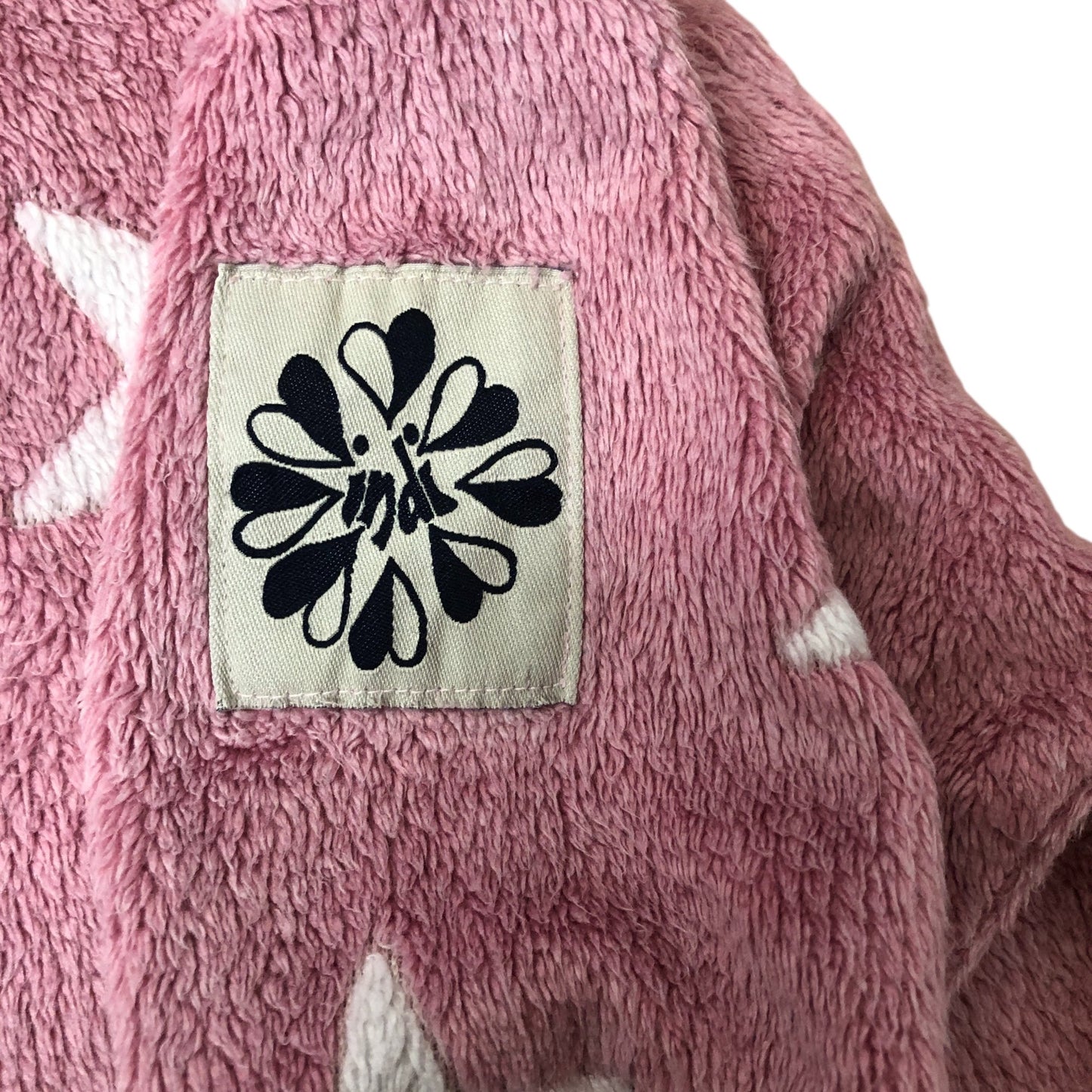 Indi Star Hoodie 3-4 Years Unisex Kids Pink Stars Warm Fleece Hoodie