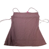 River Island UK8 Women's Pink Spaghetti Strap Tank Top Embellished Design