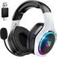 TATYBO WT01 Wireless Gaming Headset 40H Battery Flexible Microphone RGB White