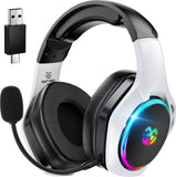 TATYBO WT01 Wireless Gaming Headset 40H Battery Flexible Microphone RGB White