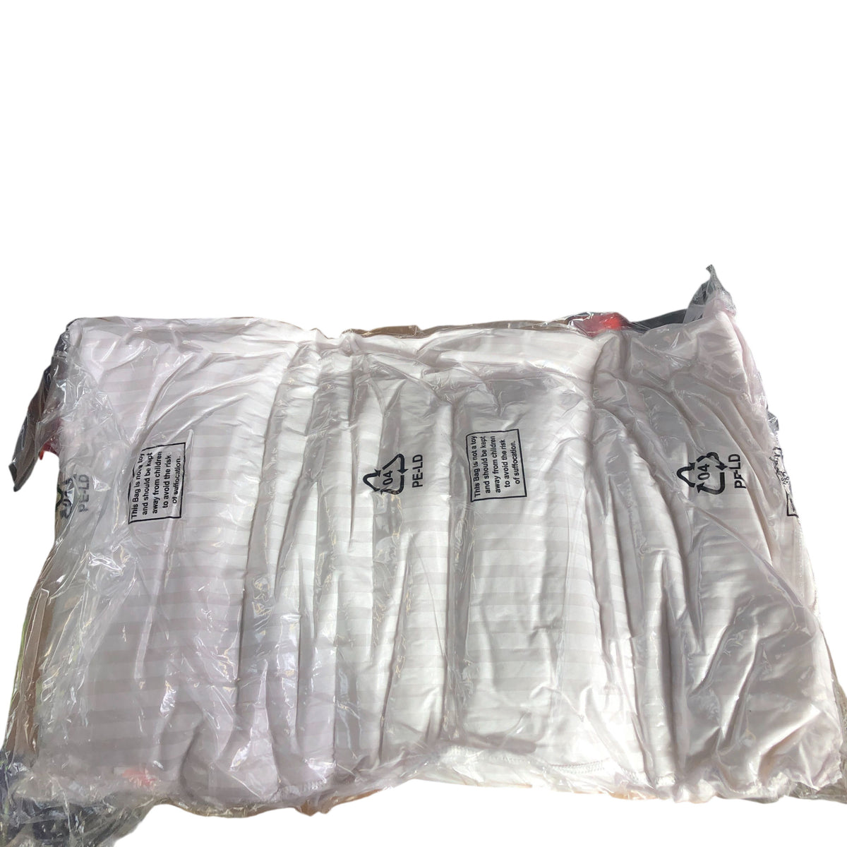 Hotel Quality Satin Stripe Pillows UK Size 50x75cm Light Weight Breathable