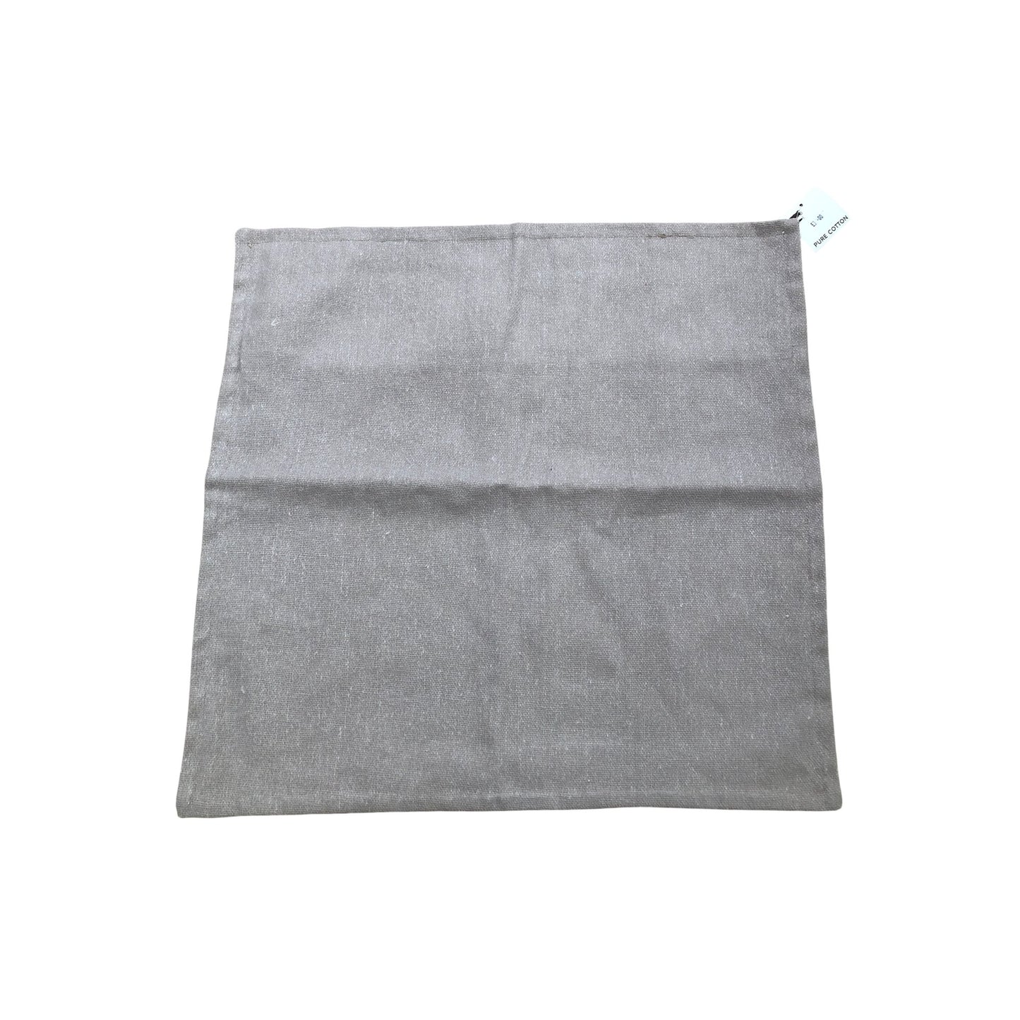 Pillowcase Pure Cotton Soft Grey Natural Home Decor 20.5 x 20"