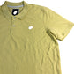 Branded Polo Shirt Men's Yellow Cotton Short Sleeve Casual Wear Large