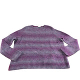 Space Dye Jumper UK20 Women's Purple Knit Sweater
