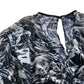 River Island Brown Abstract Cape Mini Dress - Size 8