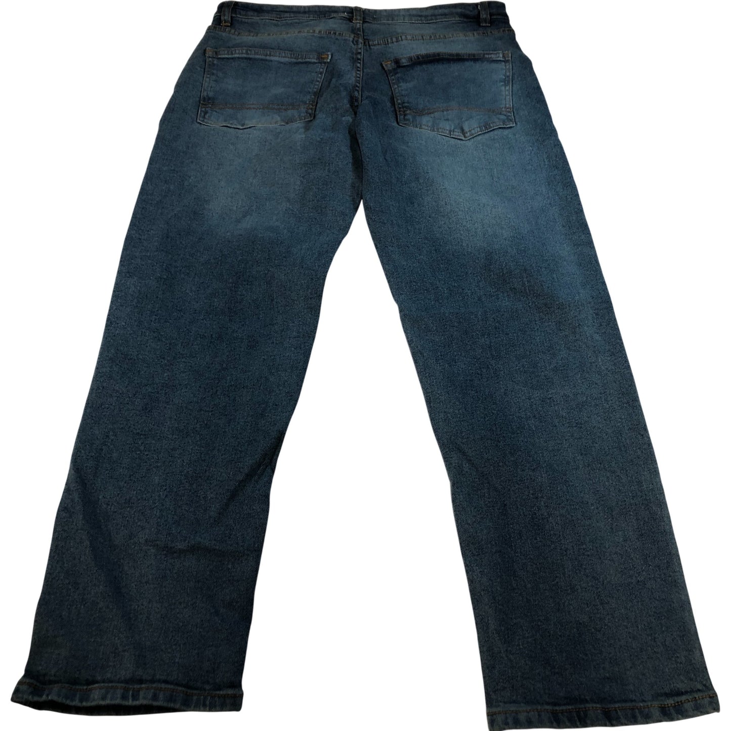 Onfire W30 L32 Men's Denim Jeans Classic Fit Blue Washed Cotton Elastic