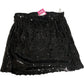 Black Sequin Mini Skirt UK14 Women's Party Wear Elasticated Waist