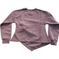 River Island Asymmetric Taupe Relaxed Sweatshirt