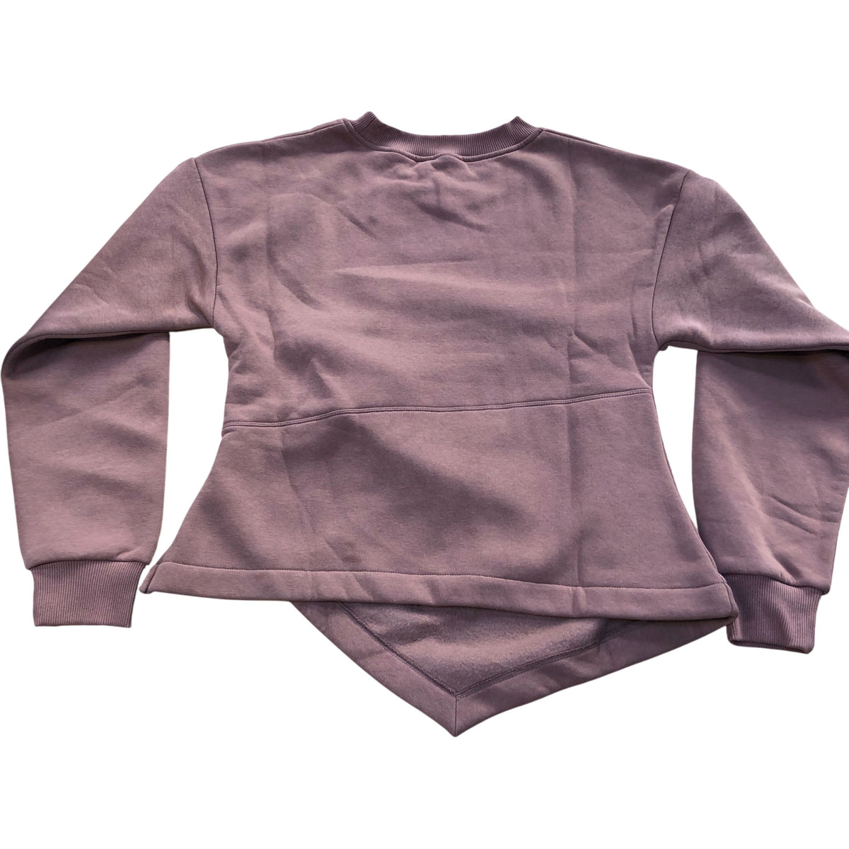 River Island Asymmetric Taupe Relaxed Sweatshirt