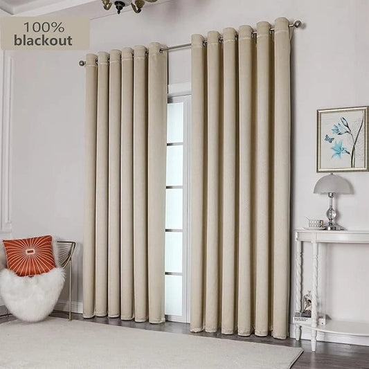 KRISMILE 100% Blackout Curtains 2 Panels 46x54 Inch Thermal Insulated