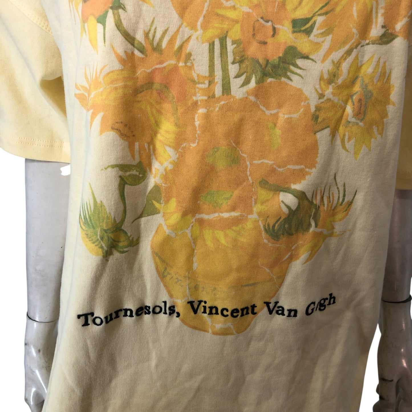 Apoh London Sunflowers T-Shirt UK10 Women's Cotton Relaxed Fit Yellow Top